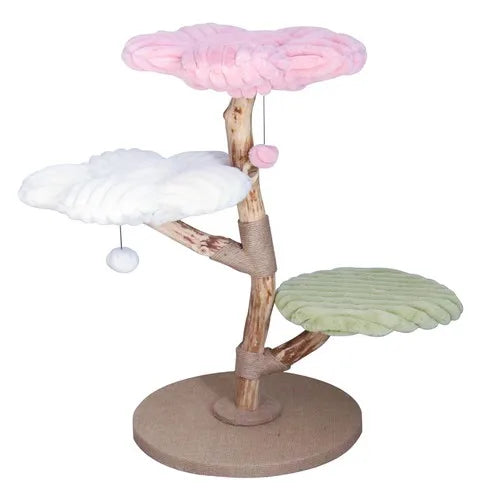 Arbre à Chat Design Fleur Pastel