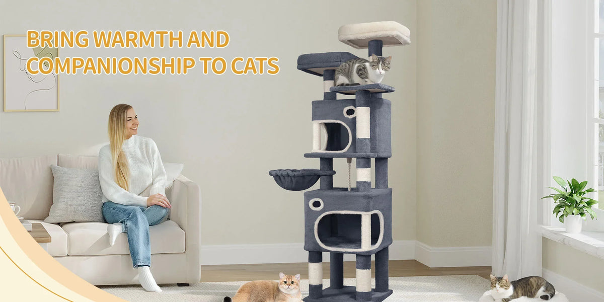 La Tour Nuage : Arbre à Chat XXL 7 Niveaux pour Plusieurs Félins