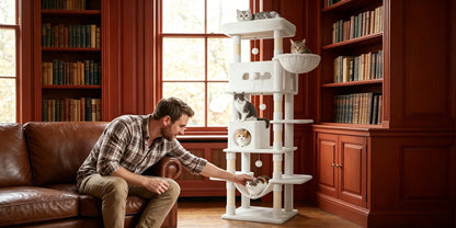 Arbre à Chat XXL Le Grand Camel - Paradis Félin 210cm