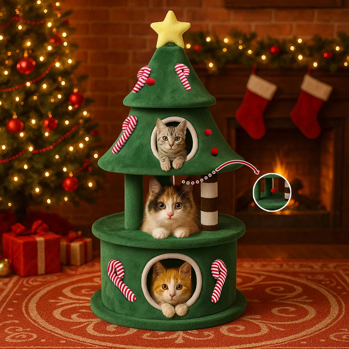 Arbre à Chat "Le Petit Sapin" Design Bois
