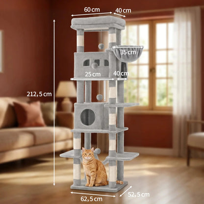 Arbre à Chat XXL Le Grand Camel - Paradis Félin 210cm