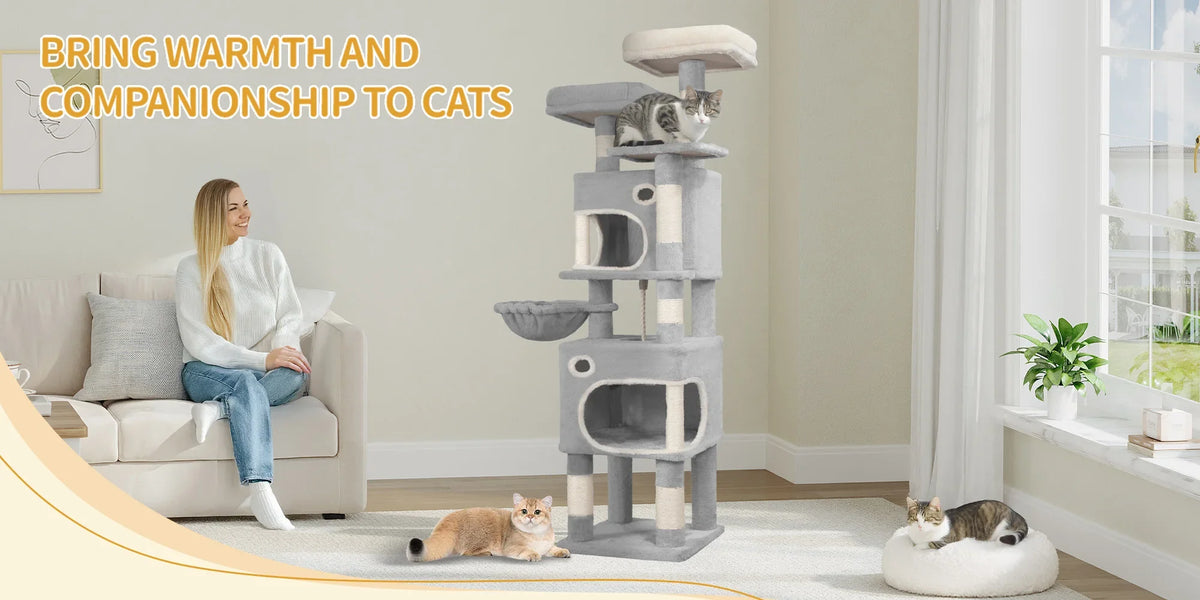 La Tour Nuage : Arbre à Chat XXL 7 Niveaux pour Plusieurs Félins