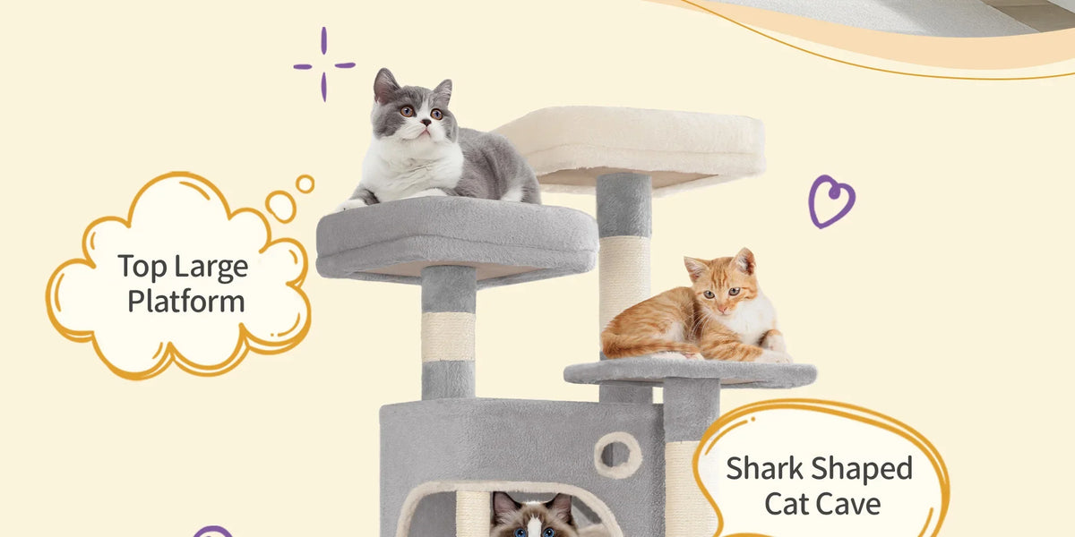 La Tour Nuage : Arbre à Chat XXL 7 Niveaux pour Plusieurs Félins