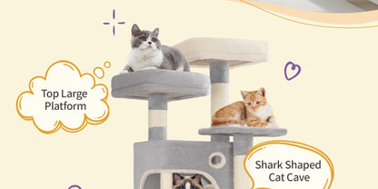 La Tour Nuage : Arbre à Chat XXL 7 Niveaux pour Plusieurs Félins