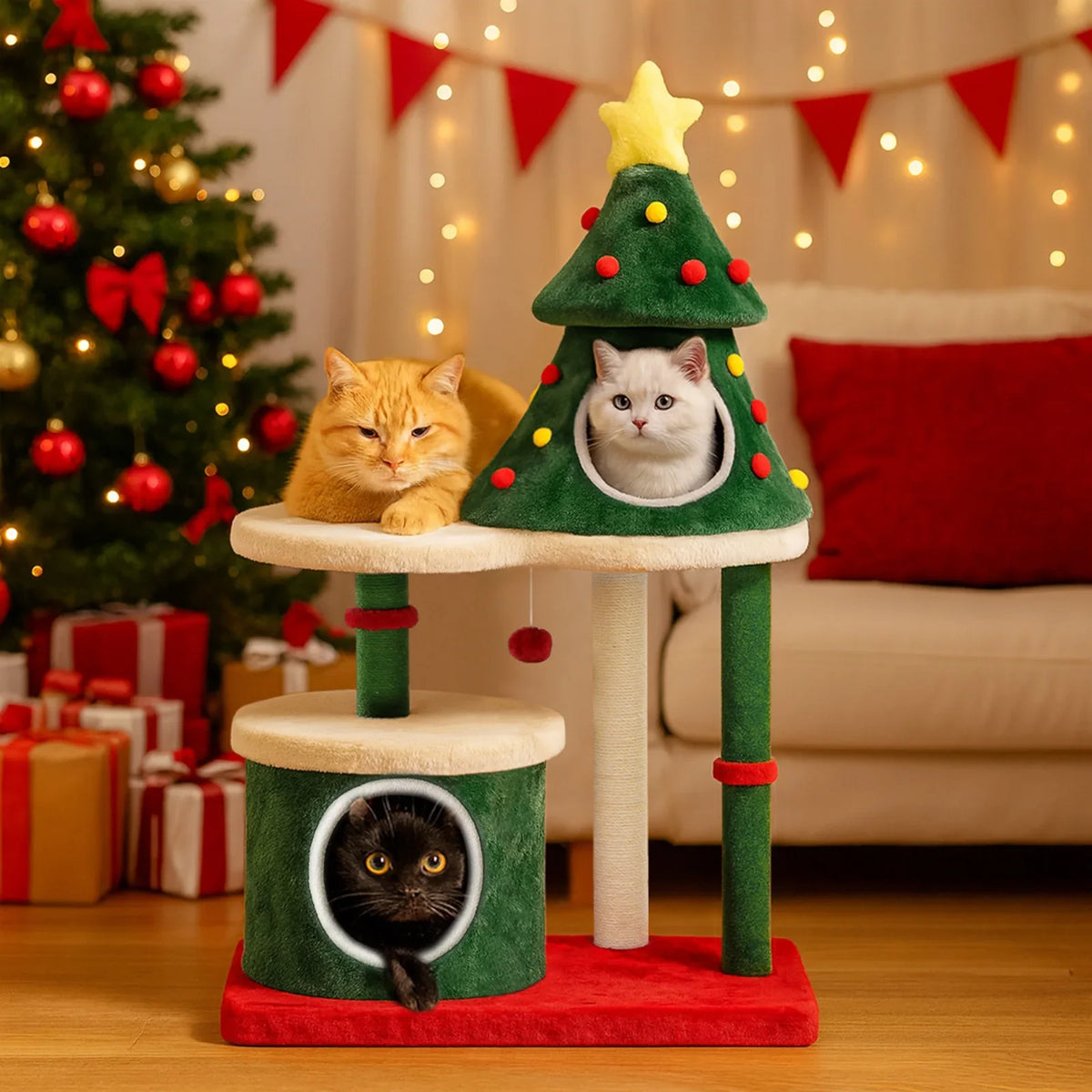 Arbre à Chat "Le Petit Sapin" Design Bois