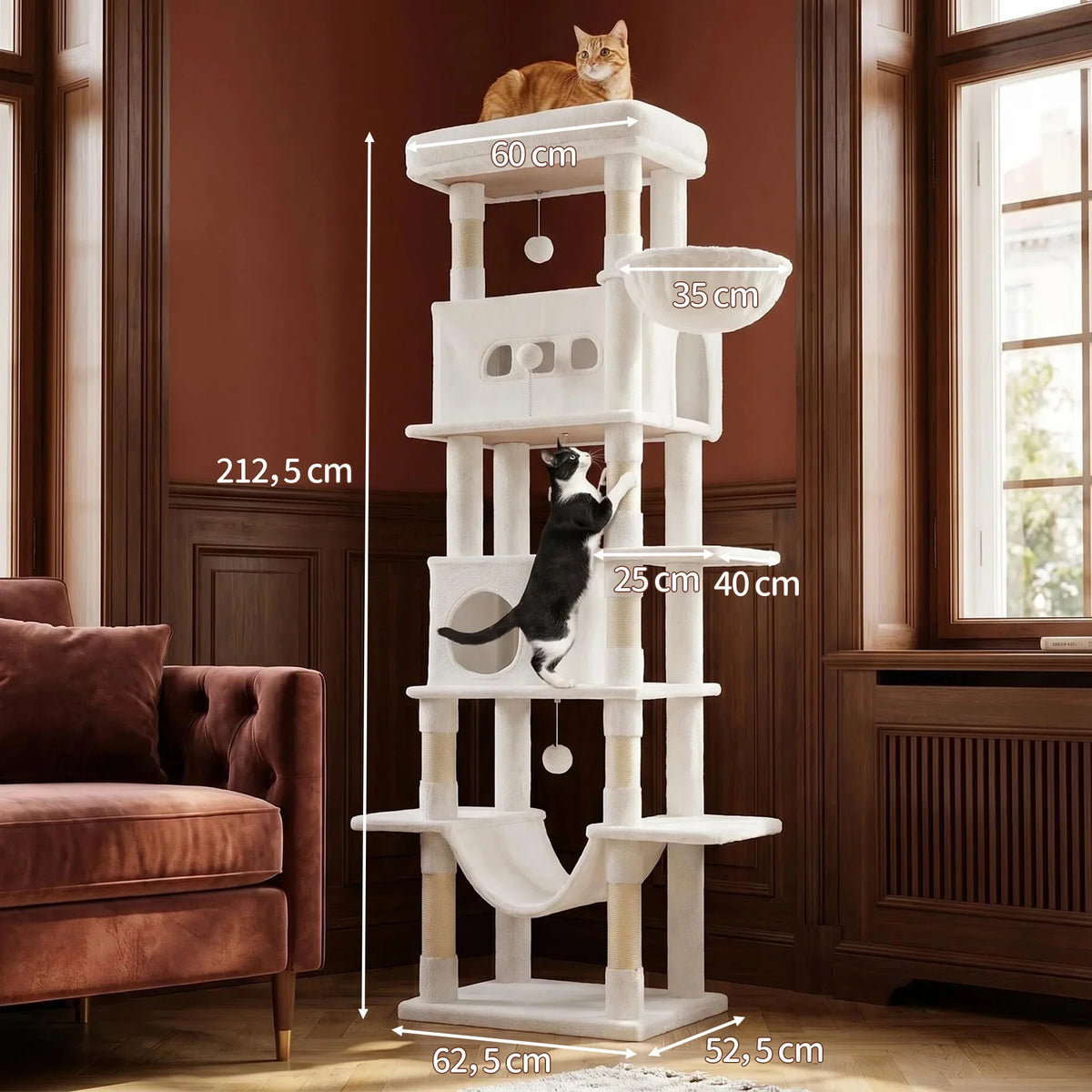 Arbre à Chat XXL Le Grand Camel - Paradis Félin 210cm