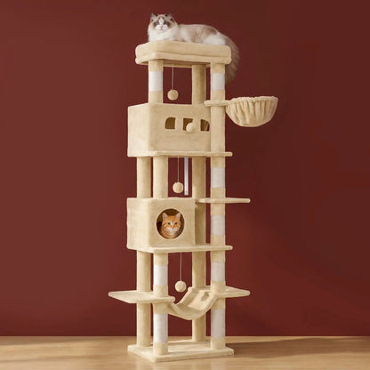 Arbre à Chat XXL Le Grand Camel - Paradis Félin 210cm