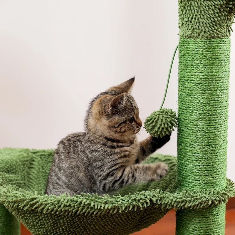 Arbre à Chat Cactus "Cactou" - Jeu & Repos Compact