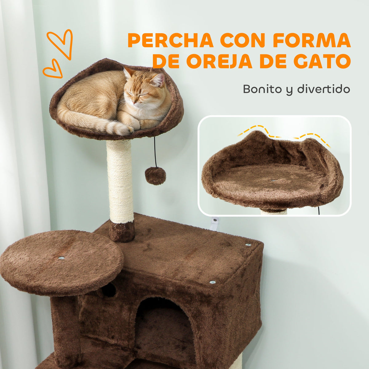 Arbre à Chat Les Petites Oreilles 140cm - Jeu & Repos