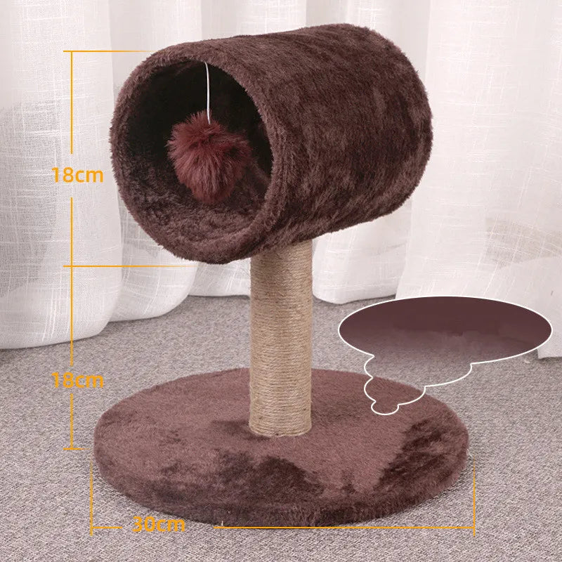 Arbre à Chat Cylindre Sisal & Peluche