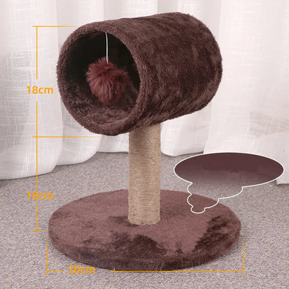 Arbre à Chat Cylindre Sisal & Peluche
