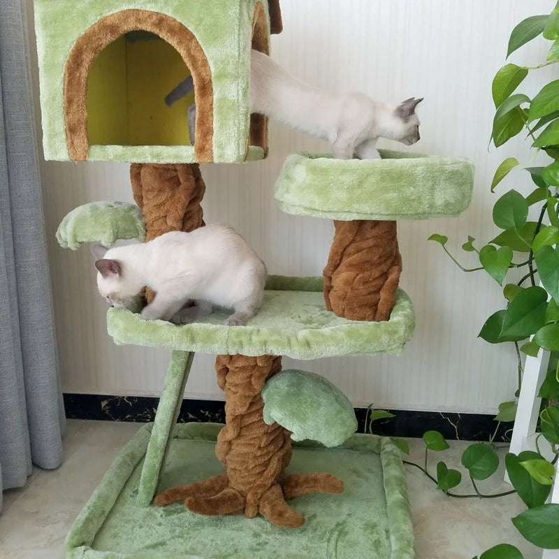 Arbre à Chat TreeTopDream : Paradis Naturel Multi-niveaux