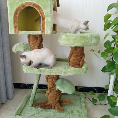 Arbre à Chat TreeTopDream : Paradis Naturel Multi-niveaux
