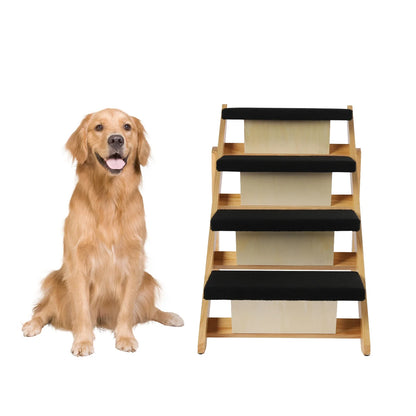 Escalier Pliable Bois Chat Âgé