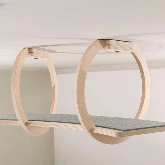Pont Suspendu Bois pour Chat - LesArbresAuxChats