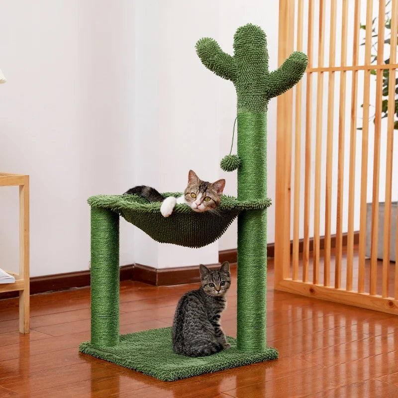 Arbre à Chat Cactus "Cactou" - Jeu & Repos Compact