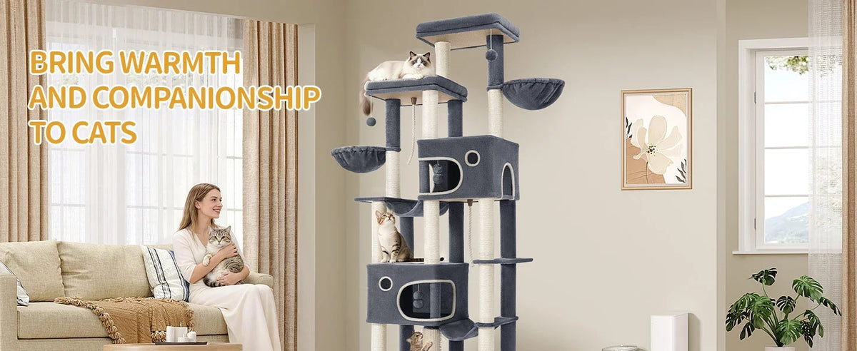 Arbre à Chat XXL "La Tour Majestueuse" Gris Foncé