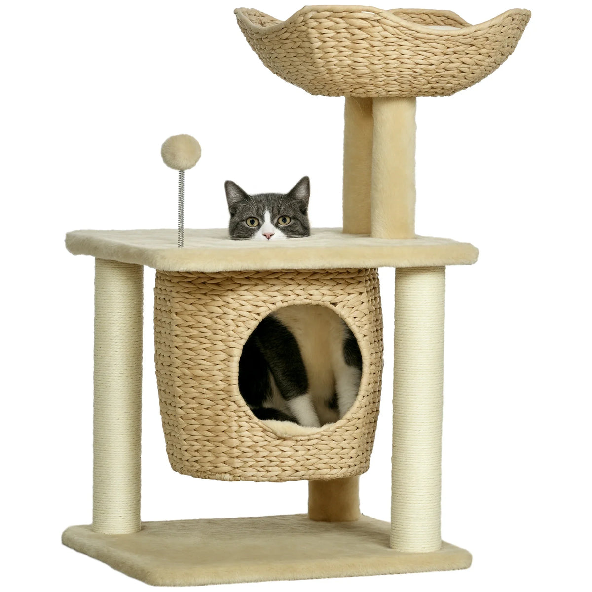 Arbre à Chat Bohème Beige 74cm