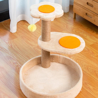 Arbre à Chat Œuf Ronron : Design Ludique & Confort Douillet