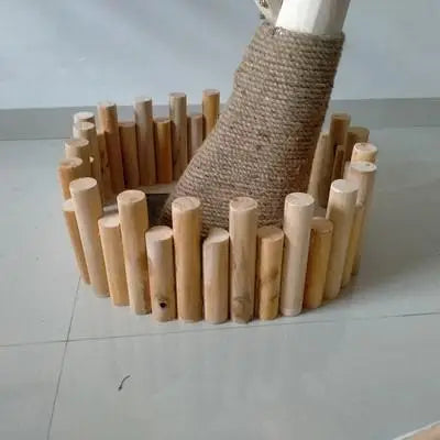 Arbre à Chat Extérieur DIY en Bois Naturel