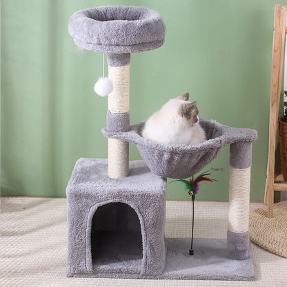 Arbre à Chat Minetopia : Hamac Douillet & Griffoirs Sisal