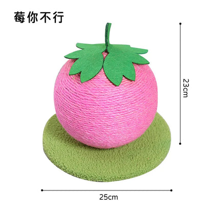 Boule à Chat Fruit Sisal - Jouet Griffoir Ludique