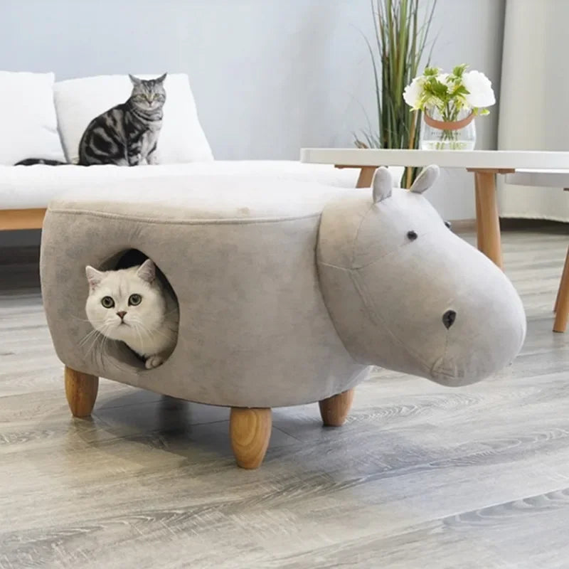 Arbre à Chat Design ElephHaven : Tabouret Élégant pour Chat