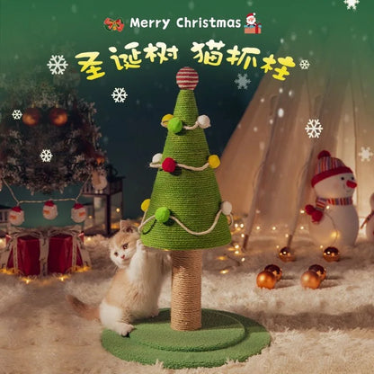 Arbre à Chat FestiSapin : Noël Vert & Joueur