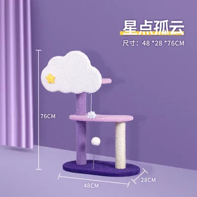 Arbre à Chat RêveCéleste : Paradis Onirique Violet & Blanc