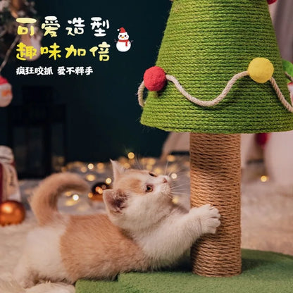 Arbre à Chat FestiSapin : Noël Vert & Joueur