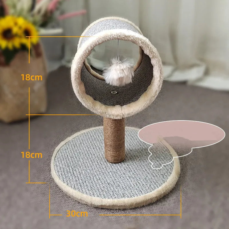 Arbre à Chat Cylindre Sisal & Peluche