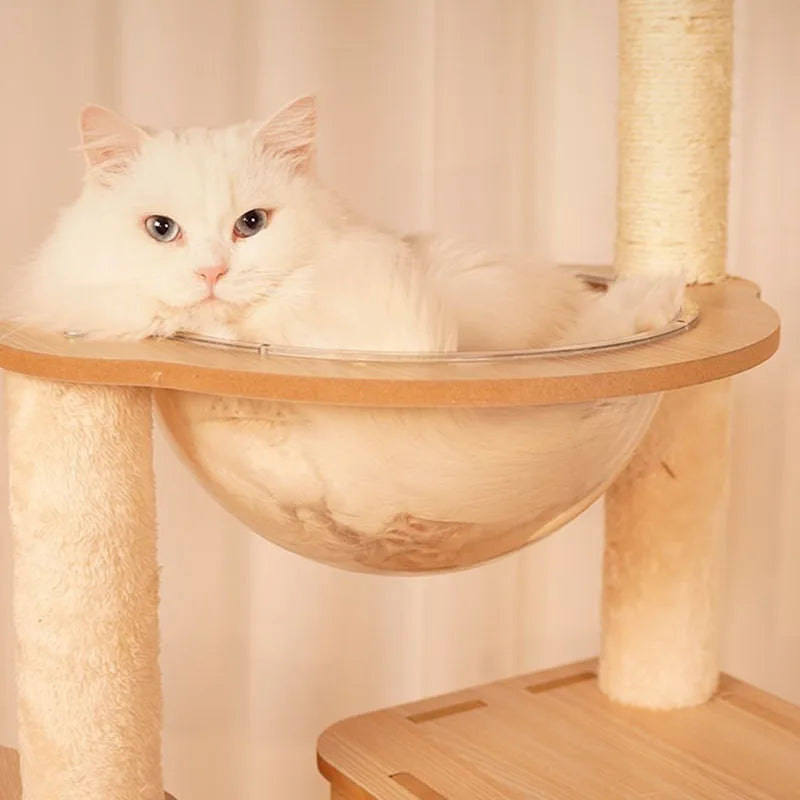 Arbre à Chat Design Félissime Bois & Sisal Luxe