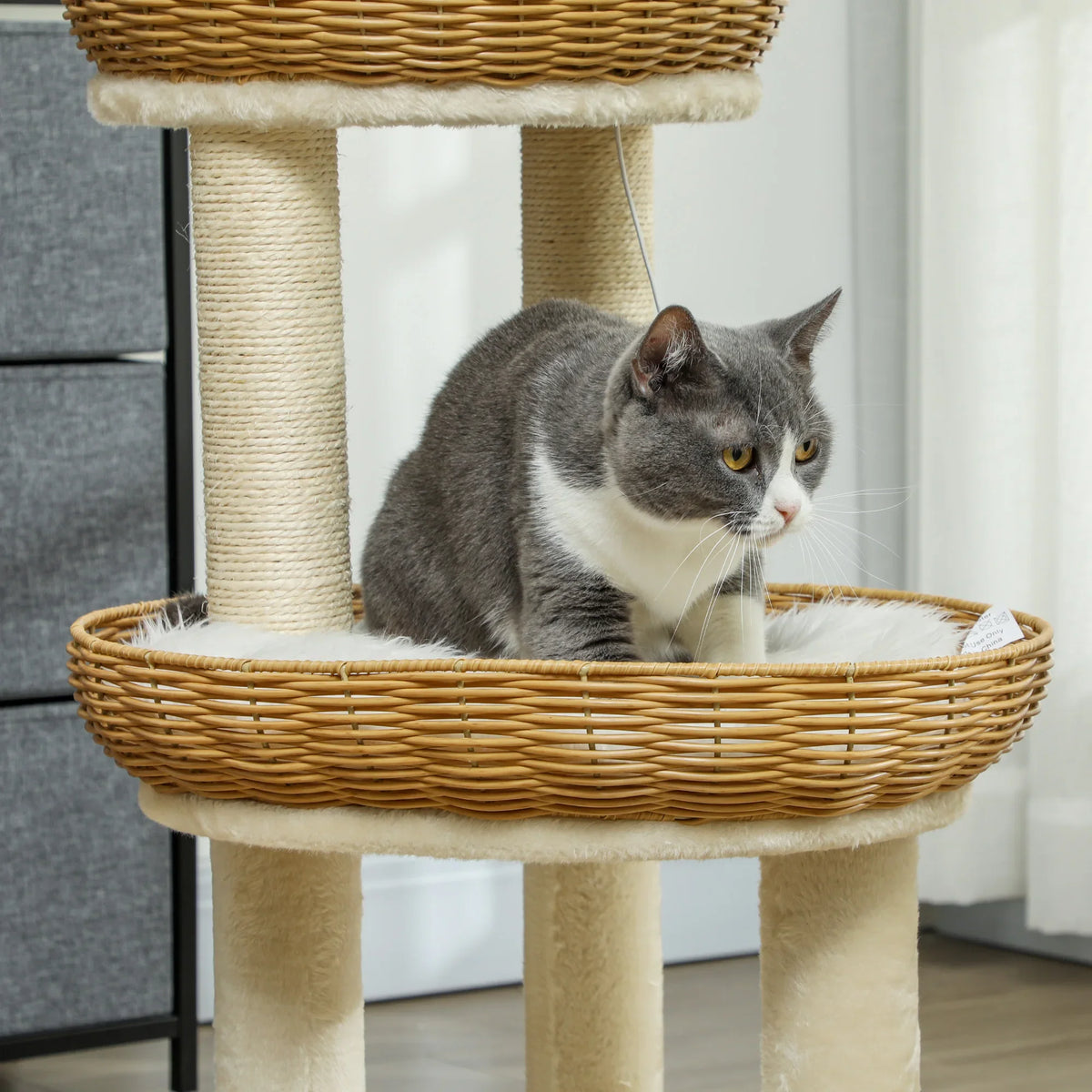 Arbre à Chat "Le Petit Osier" - Rotin & Sisal