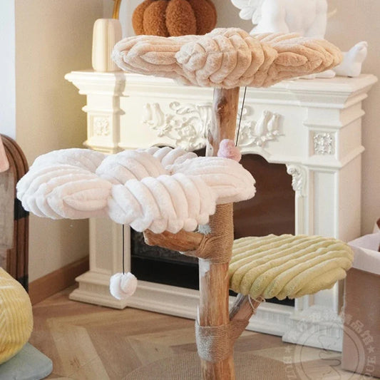 Arbre à Chat Design Fleur Pastel