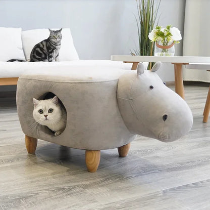 Arbre à Chat Design ElephHaven : Tabouret Élégant pour Chat