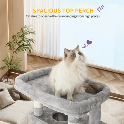 Arbre à Chat Ultime 210cm Gris - La Grande Échappée