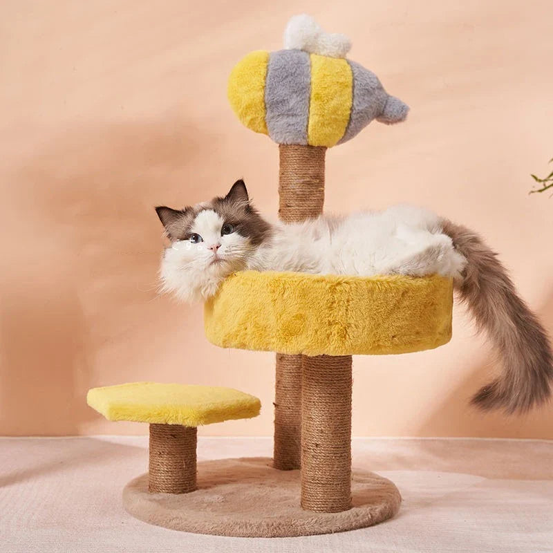 Arbre à Chat Rose DéliCat : Douceur & Jeu