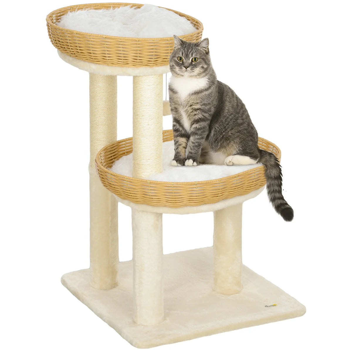 Arbre à Chat "Le Petit Osier" - Rotin & Sisal