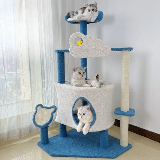 Arbre à Chat NuageBleu : Paradis Céleste pour Félins