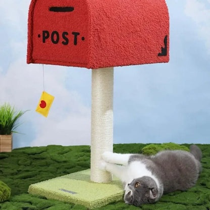 Arbre à Chat Boîte aux Lettres Rouge Ludique