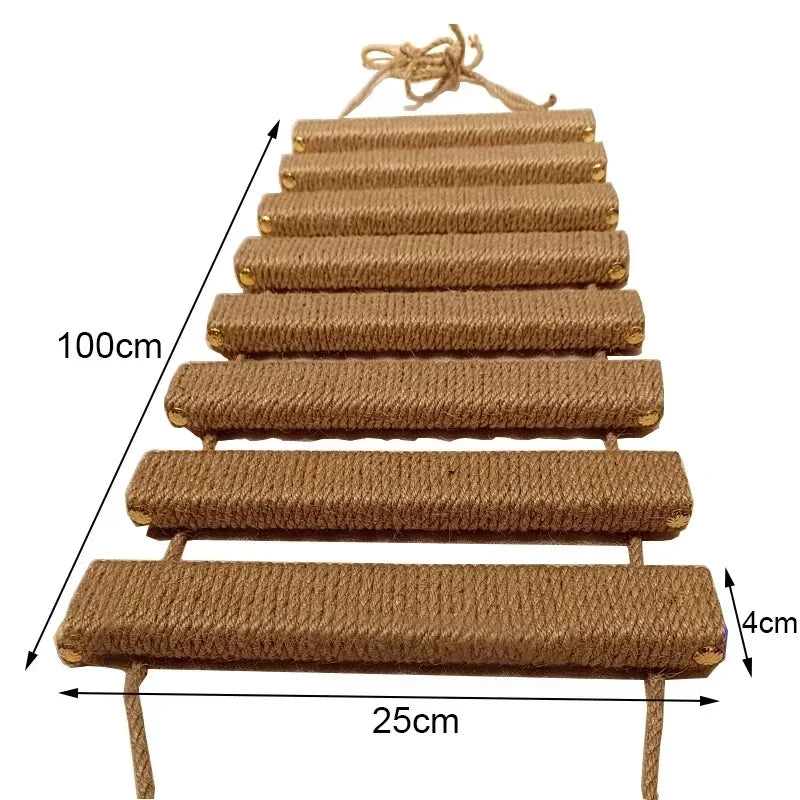 Arbre à Chat Mural en Bois : Jeu & Repos Vertical