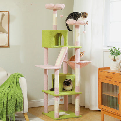 Arbre à Chat Jaune Chachou - Jeu & Détente Multi-niveaux