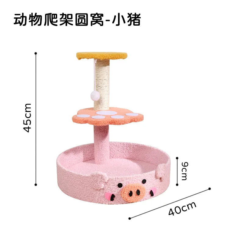 Arbre à Chat Teddy Compact Jouet Sisal Doux