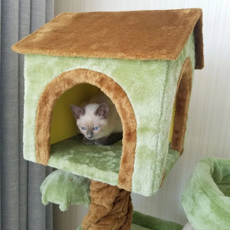 Arbre à Chat TreeTopDream : Paradis Naturel Multi-niveaux