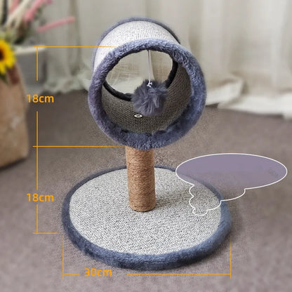 Arbre à Chat Cylindre Sisal & Peluche