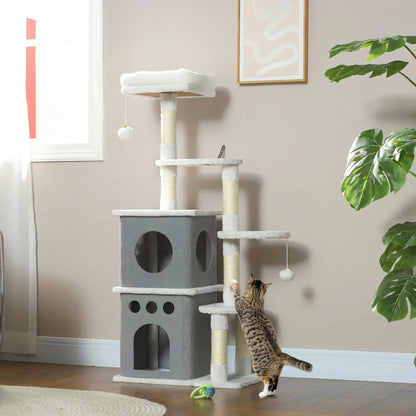Arbre à Chat Crème 126cm - Niches, Hamac & Griffoir