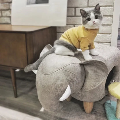 Arbre à Chat Design ElephHaven : Tabouret Élégant pour Chat