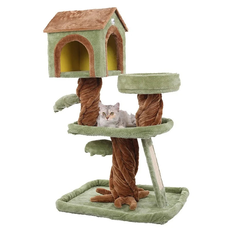 Arbre à Chat TreeTopDream : Paradis Naturel Multi-niveaux