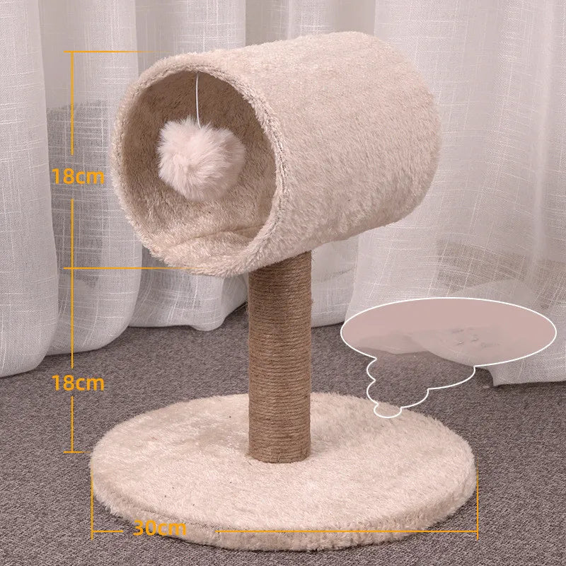 Arbre à Chat Cylindre Sisal & Peluche