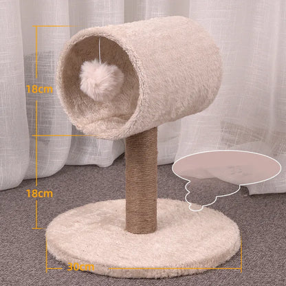 Arbre à Chat Cylindre Sisal & Peluche
